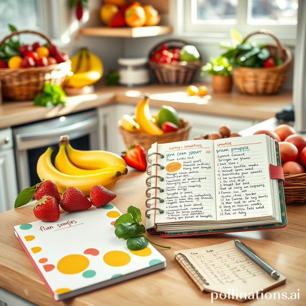 Planning and organizing your smoothie recipes for the week 1. Choosing a variety of flavors and ingredients 2. Considering nutritional needs and dietary preferences 3